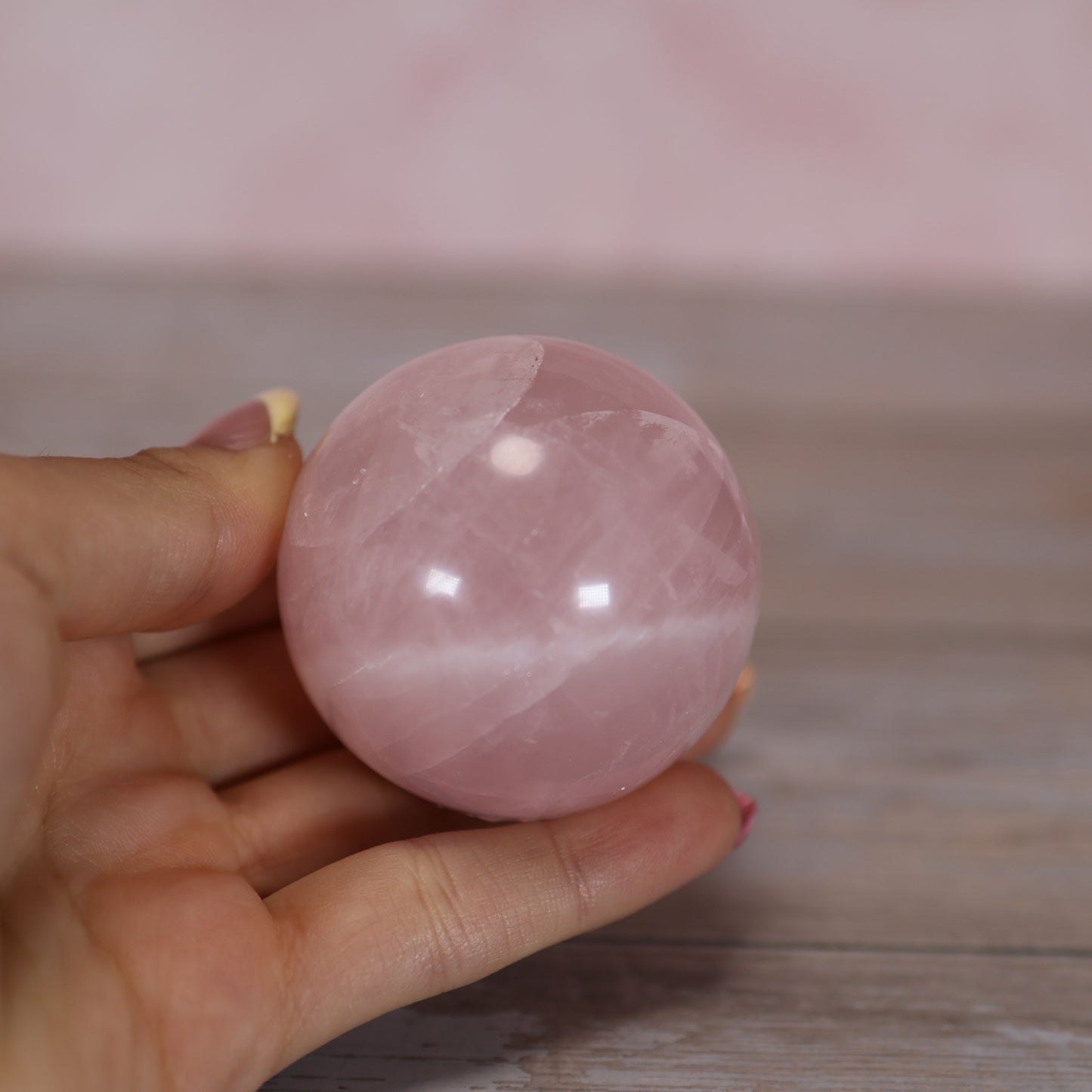 Rose Quartz Sphere – Intuitively Selected