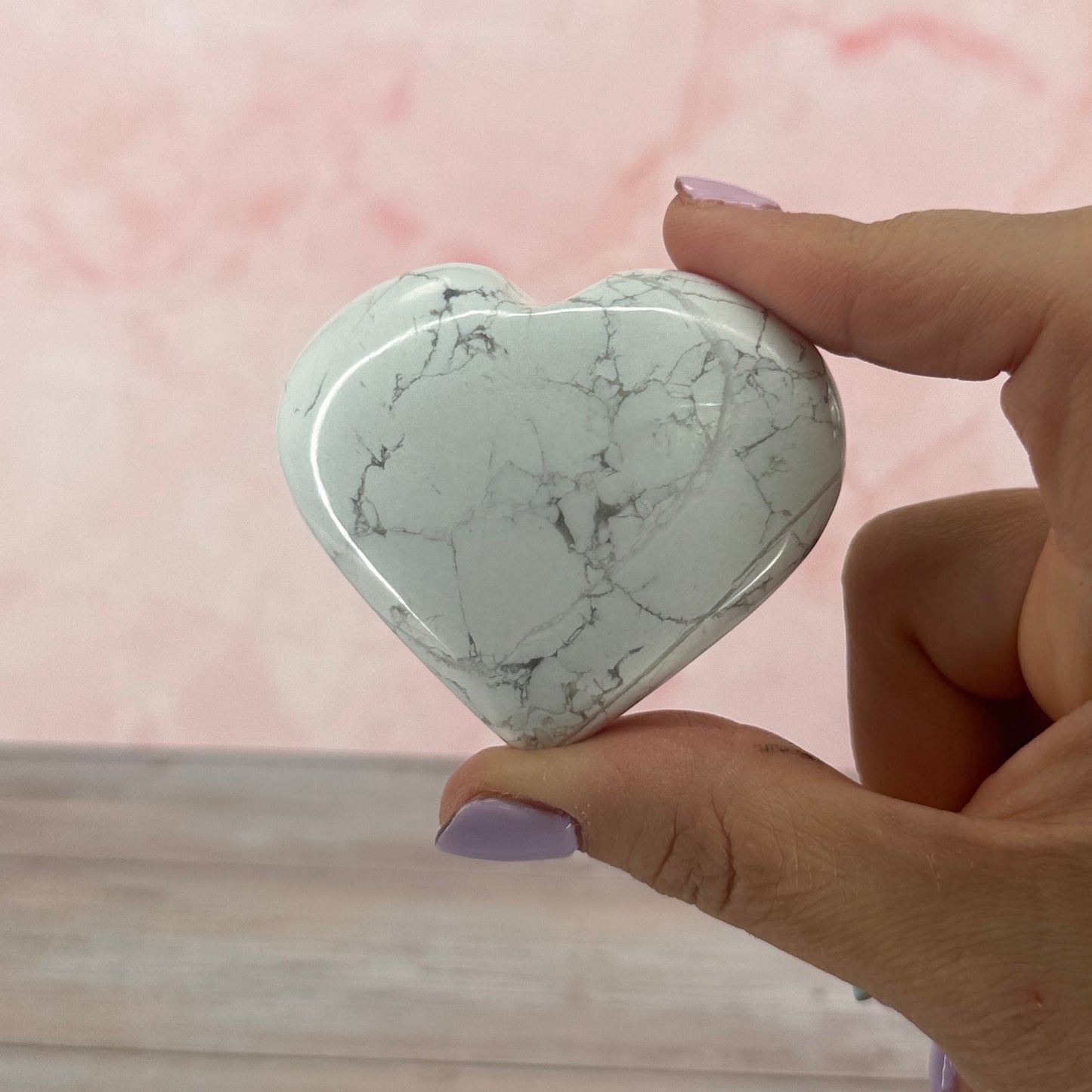 Howlite Heart #40