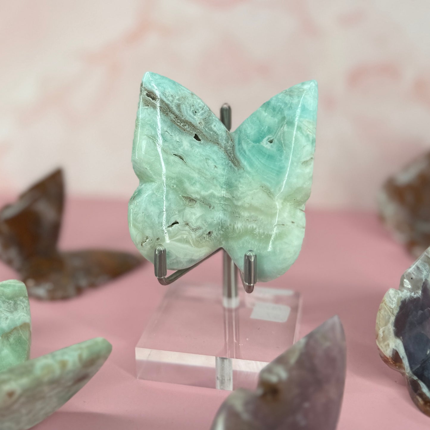 Blue Aragonite Butterfly #32