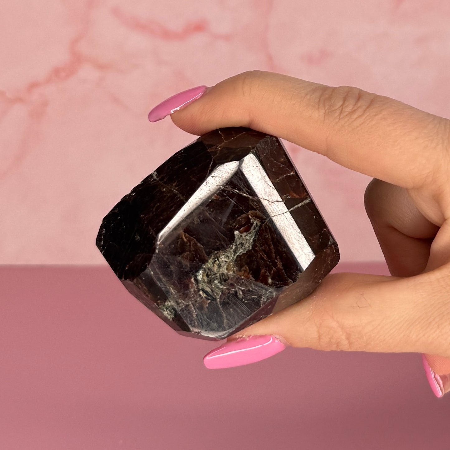 Garnet Faceted Freeform #47