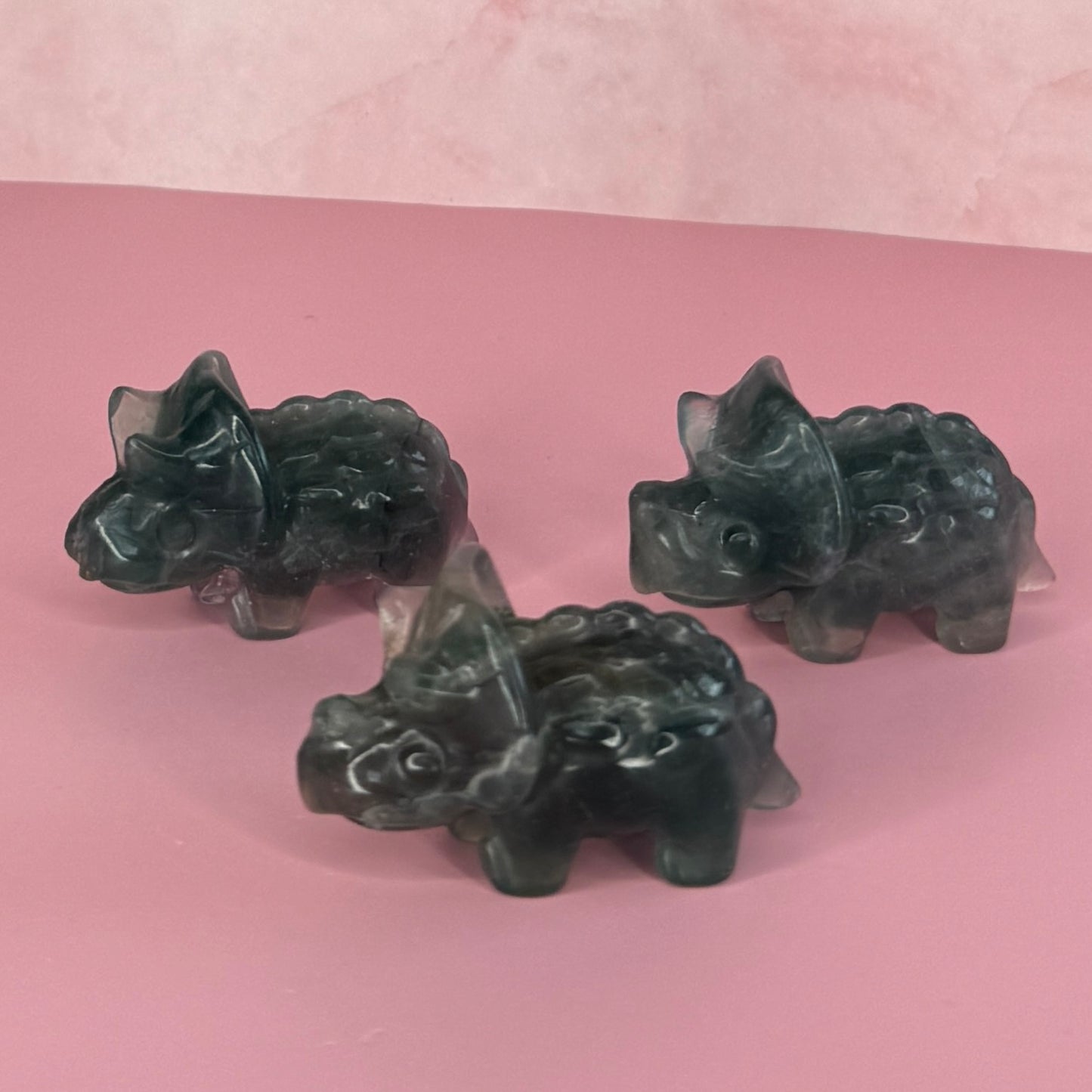 Fluorite Chubby Dinos