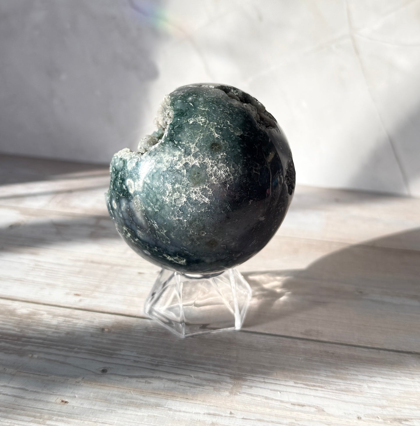 Green Grape Agate Sphere