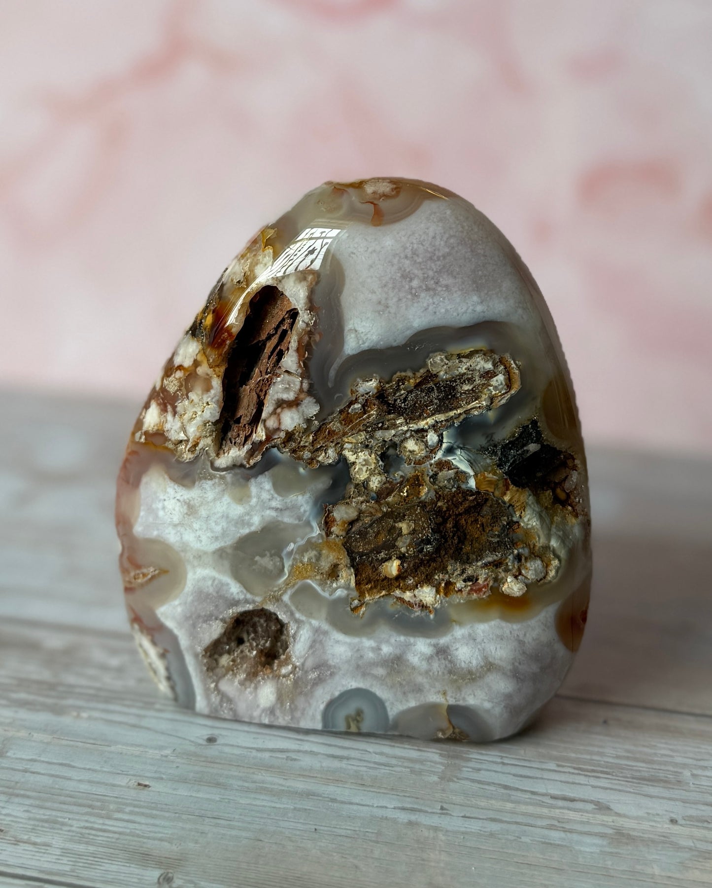 Flower Agate Free Form