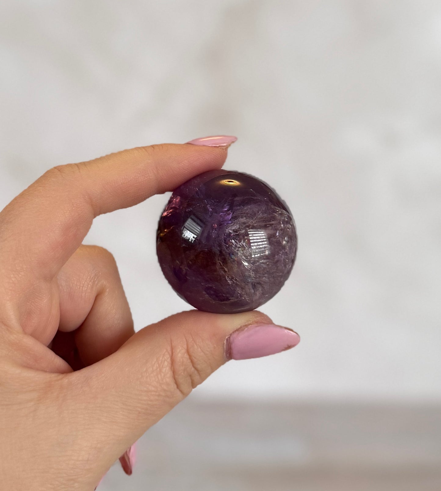 Ametrine Sphere | Natural Amethyst Citrine Quartz | 88g