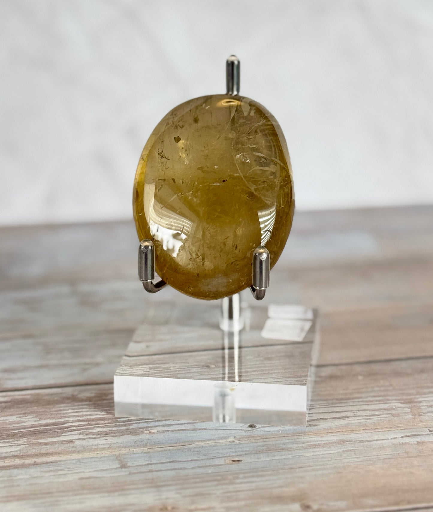 High Quality Natural Citrine Palm Stone | 93g #9