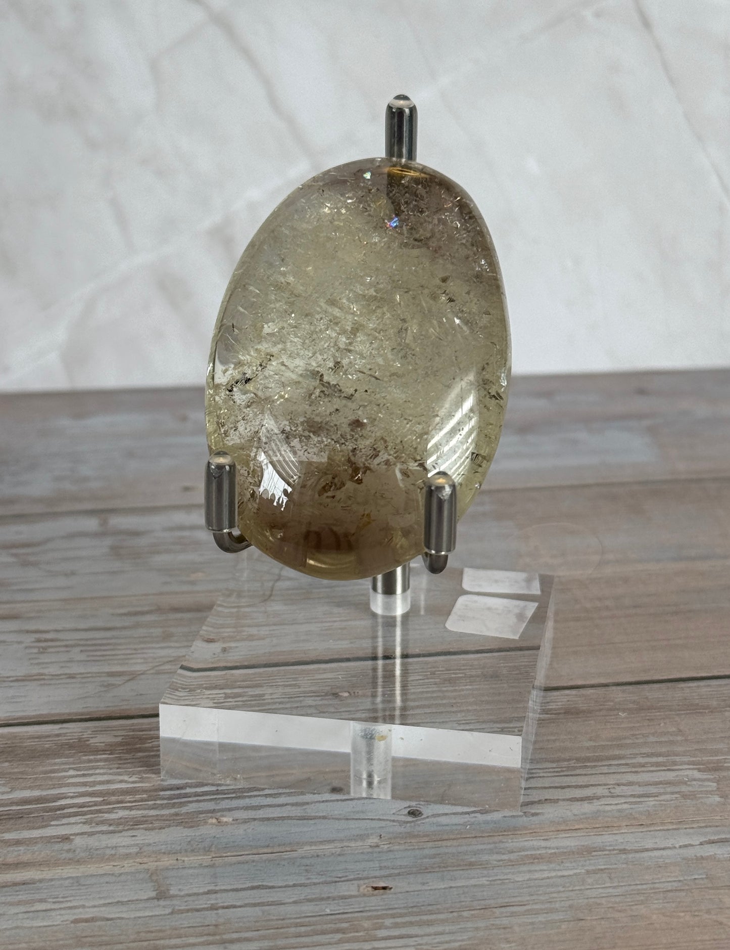 High Quality Natural Citrine Palm Stone | Approx. 75g #10