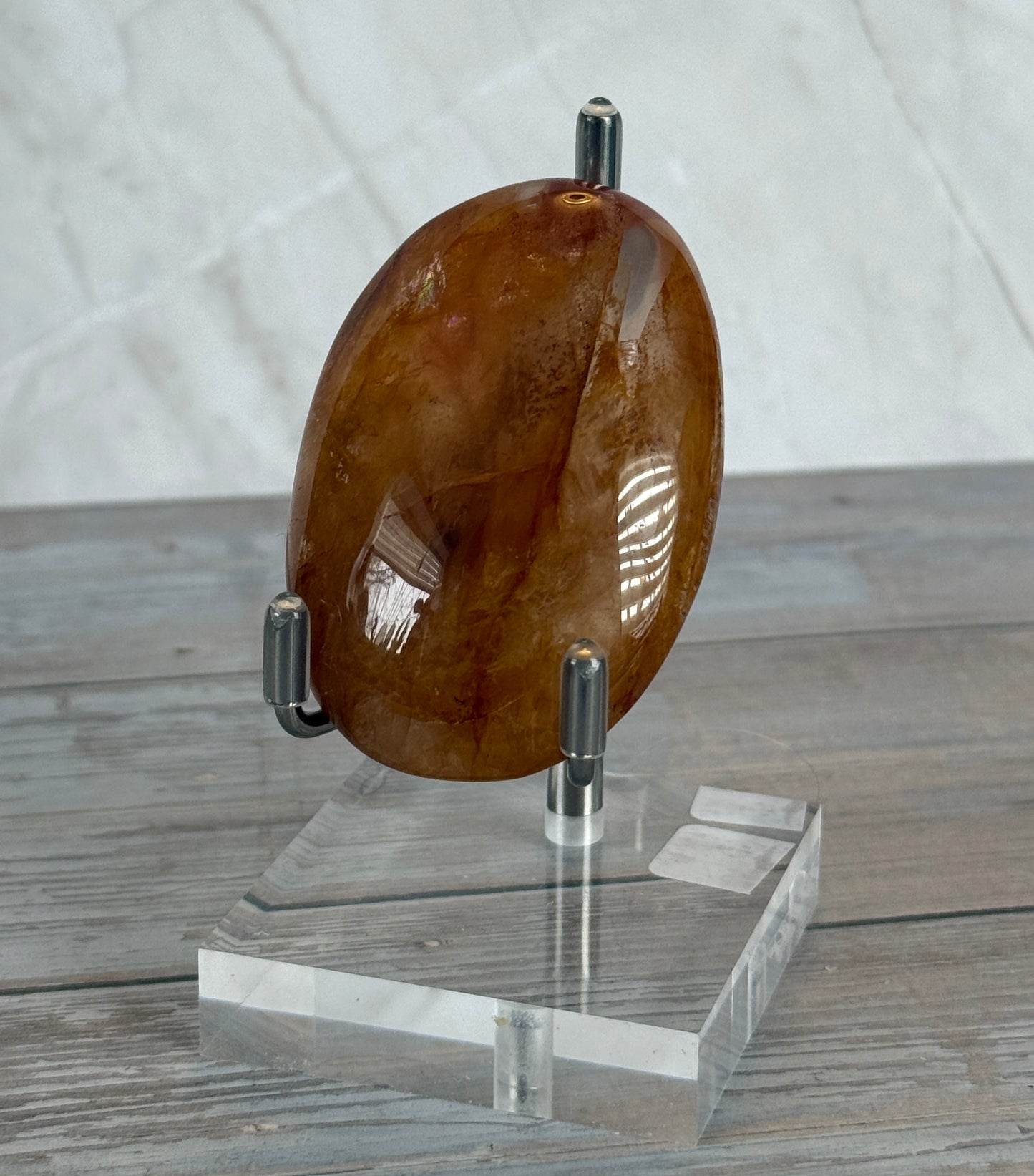 Golden Healer Quartz Palm Stone | Approx. 75g #22