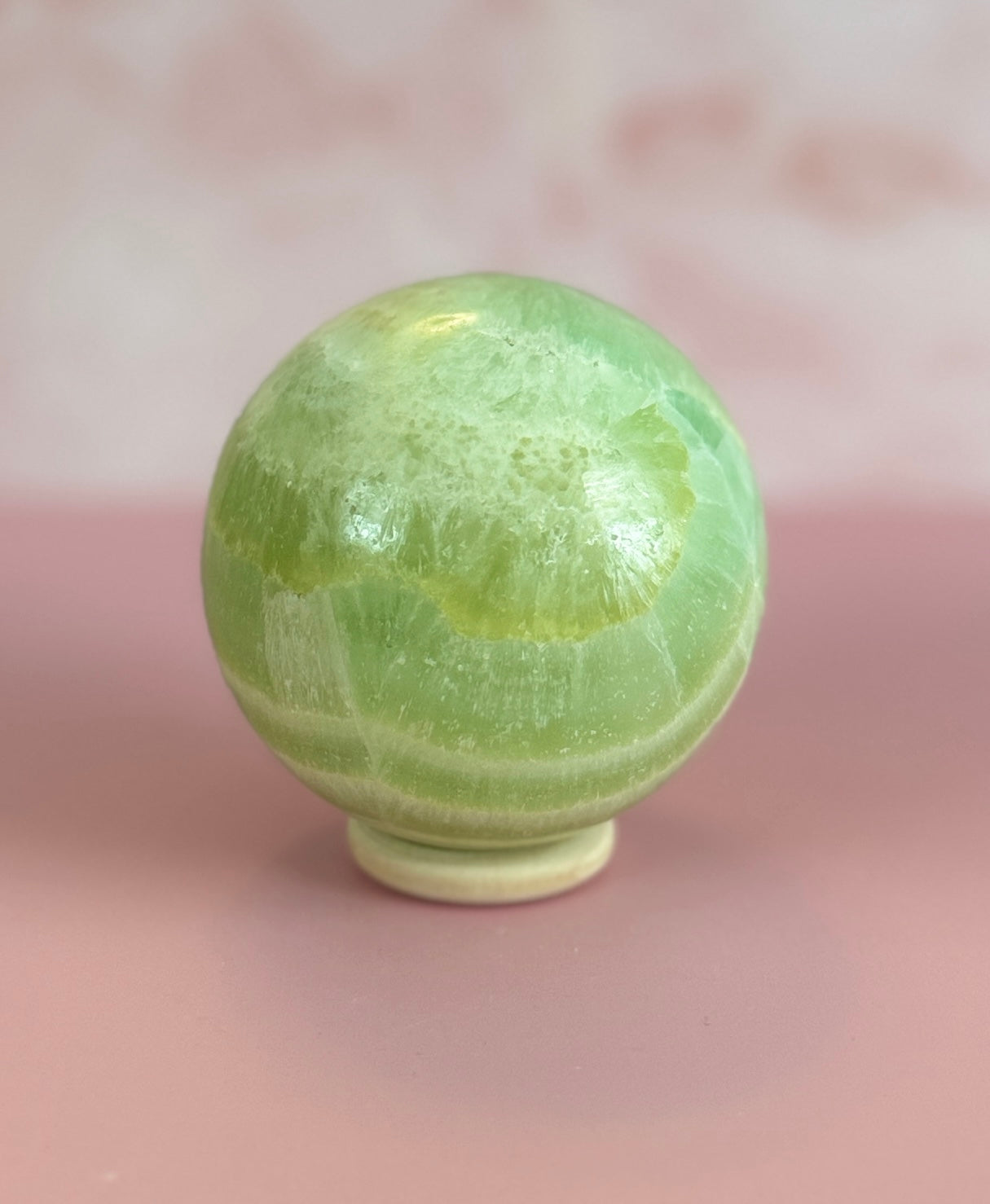 PISTACHIO CALCITE SPHERE – 514g