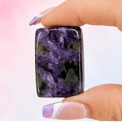 Chatoyant Charoite Cabochon 28