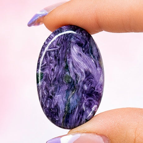 Chatoyant Charoite Cabochon 20