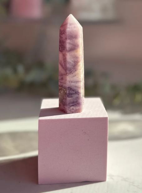 Opalized Tiffany Stone Polished Stand-Up 12