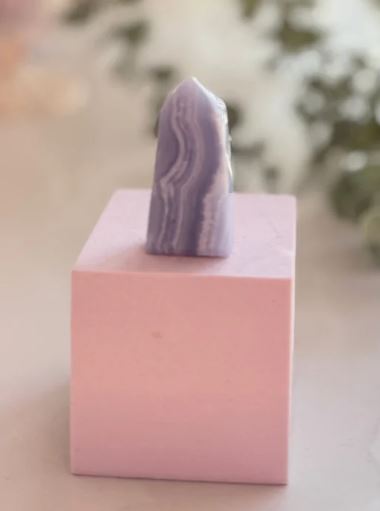 Blue Lace Agate Tower 2