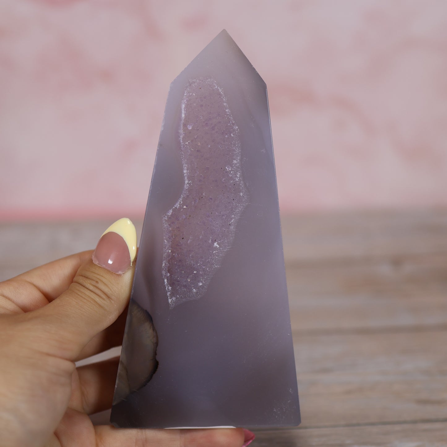 Druzy Agate Amethyst Tower #15