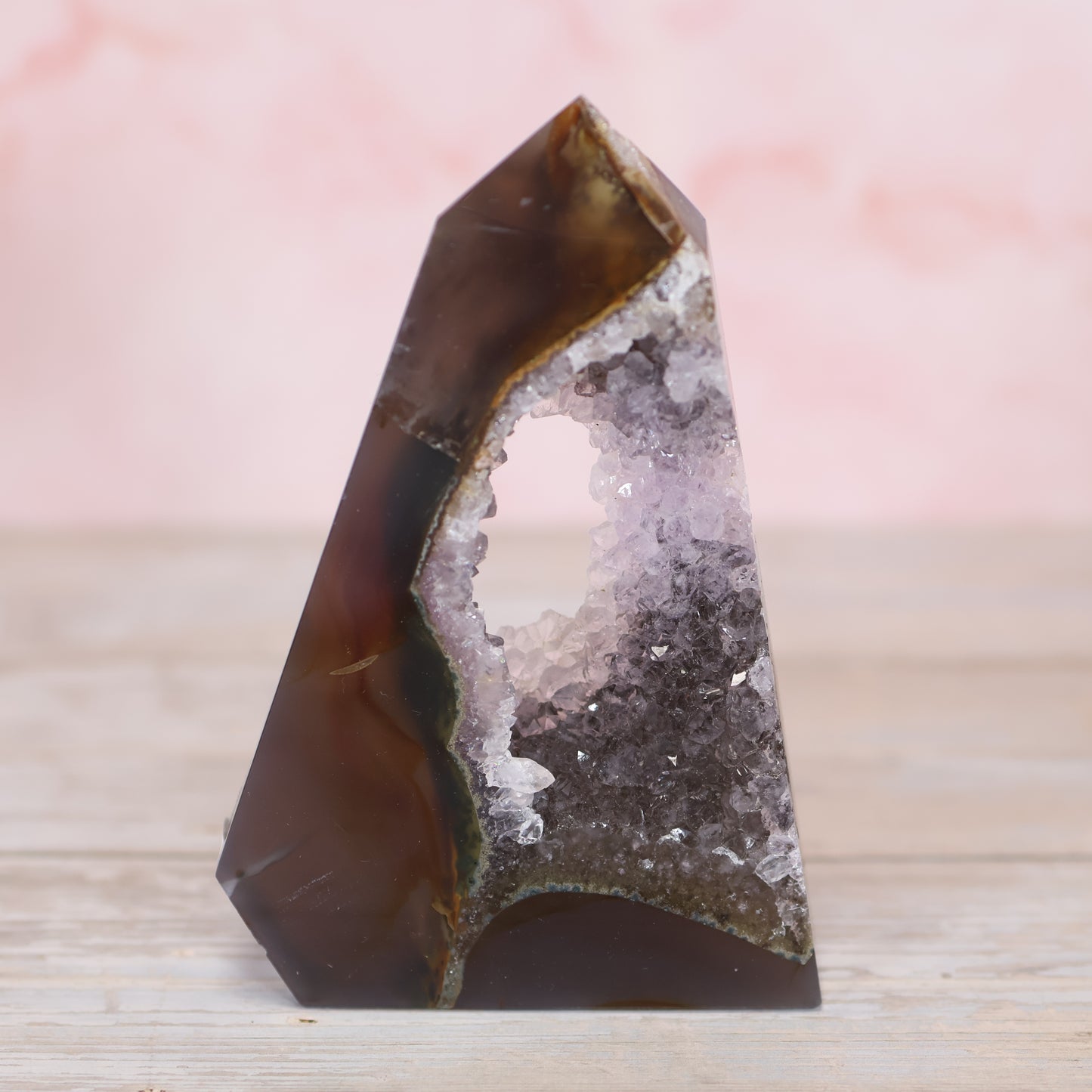 Druzy Agate Amethyst Tower #17
