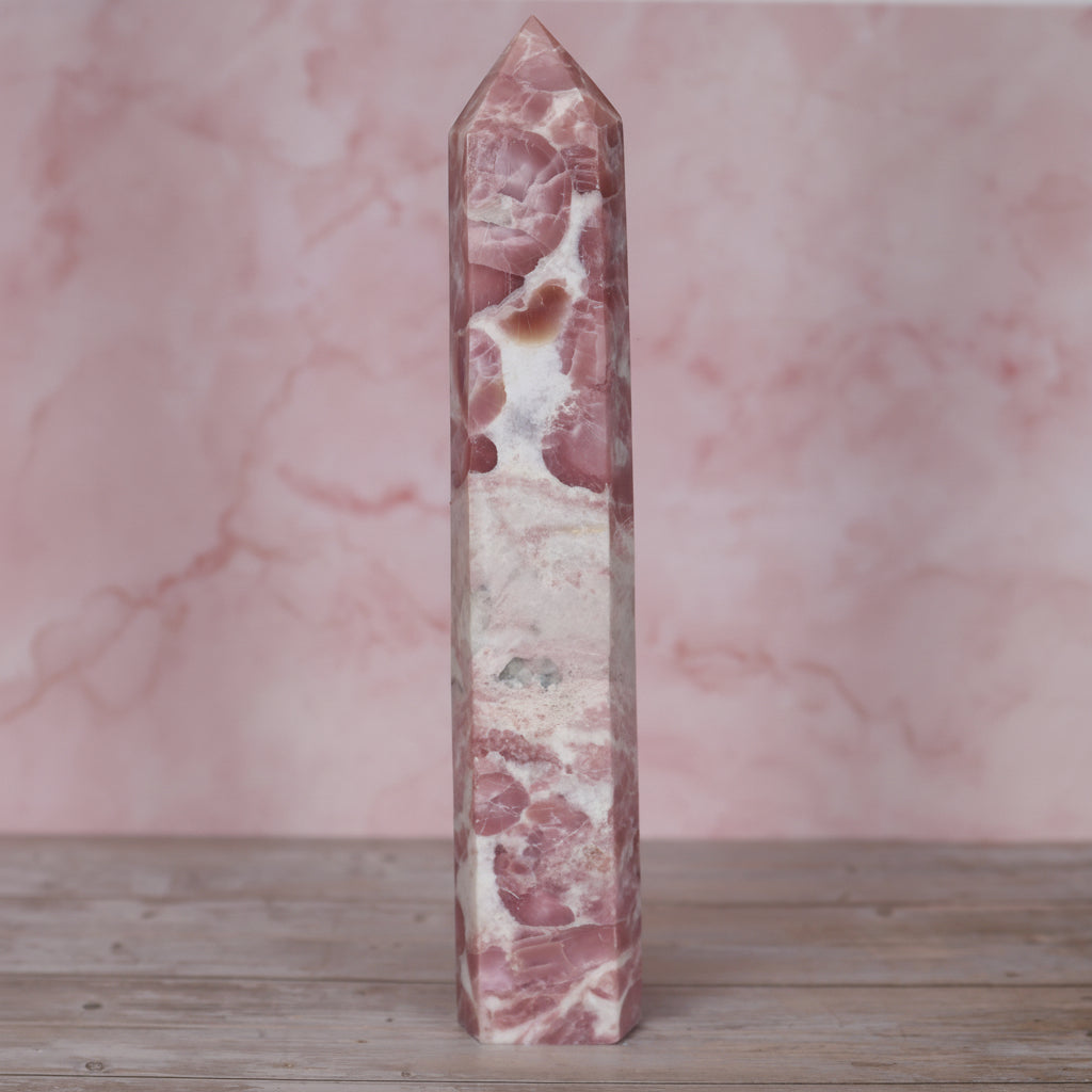 Strawberries and Cream Pink Opal Statement Tower #13