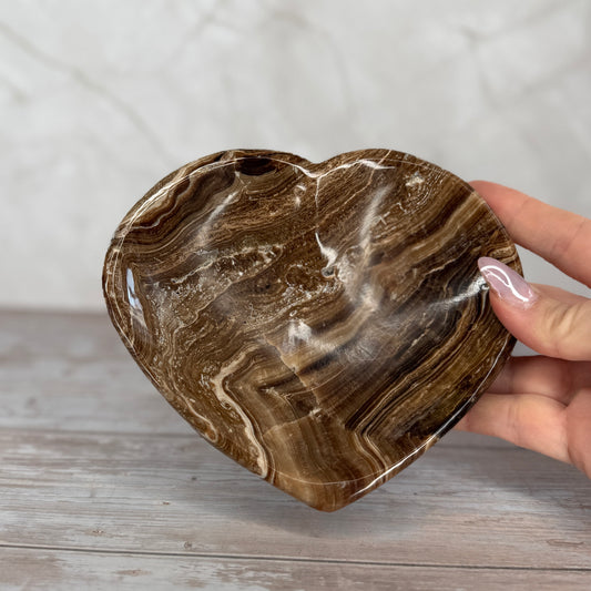 Chocolate Calcite Bowls
