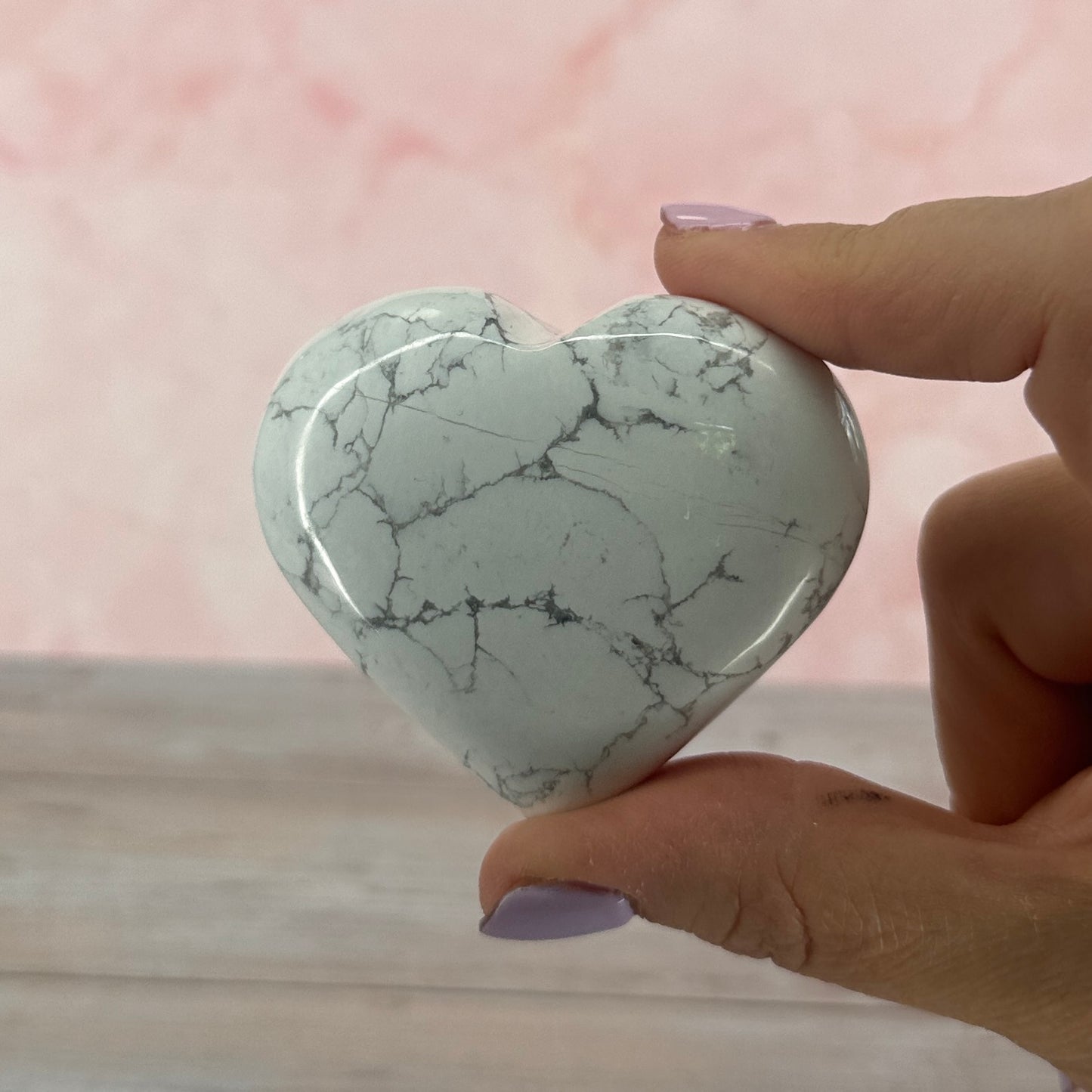 Howlite Heart #39