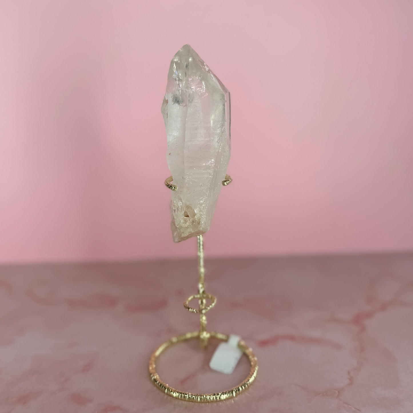 Lemurian Quartz Point #52 (with rainbow)