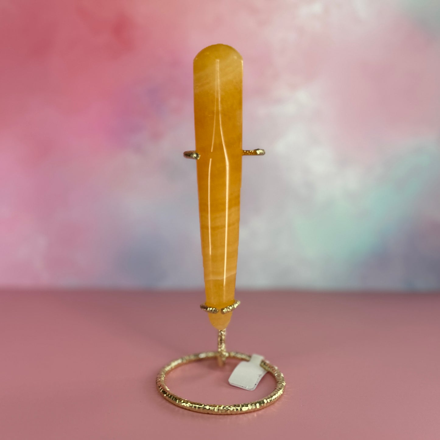 Orange Calcite Wand