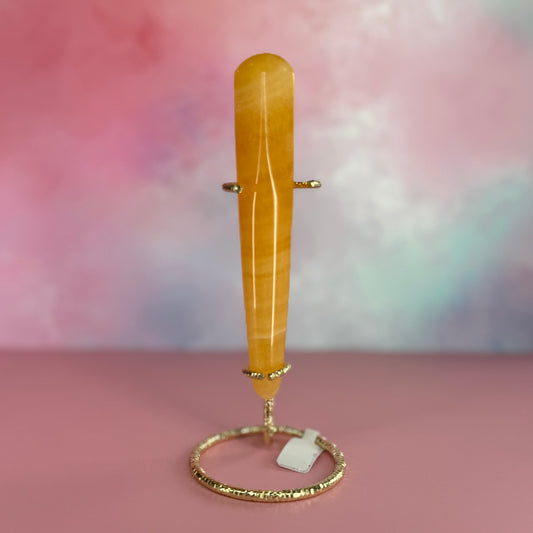 Orange Calcite Wand