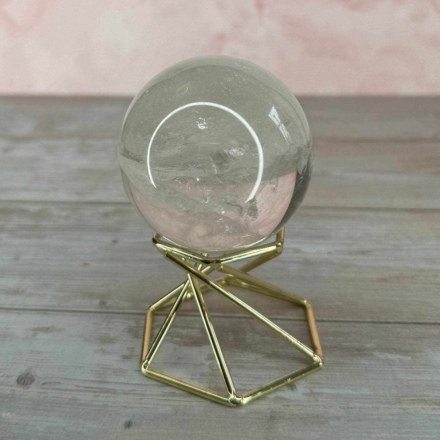 Clear Quartz Sphere with Natural Rainbows #7