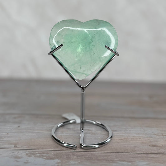 Green Fluorite Heart