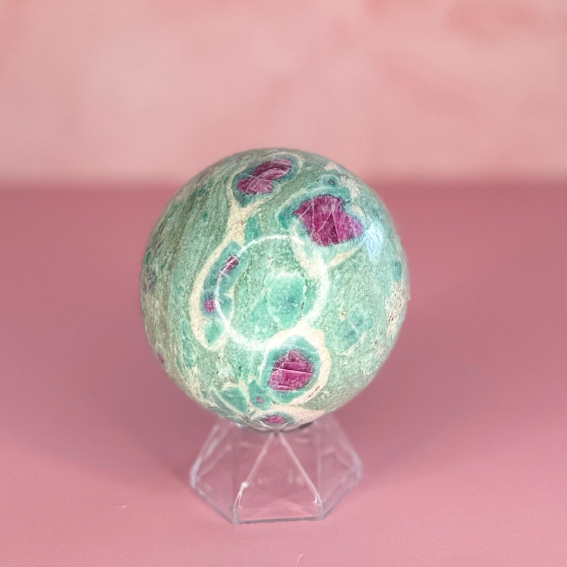 Ruby in Fuchsite Sphere #43