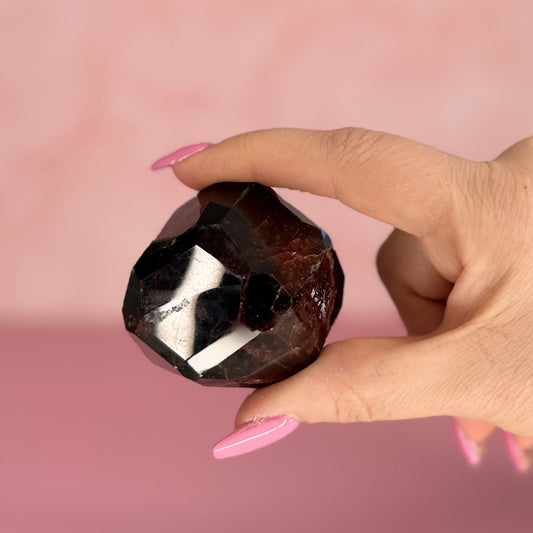 Garnet Faceted Freeform $46