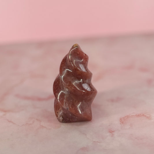 Pink Carnelian Flame #73