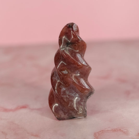 Pink Carnelian Flame #74
