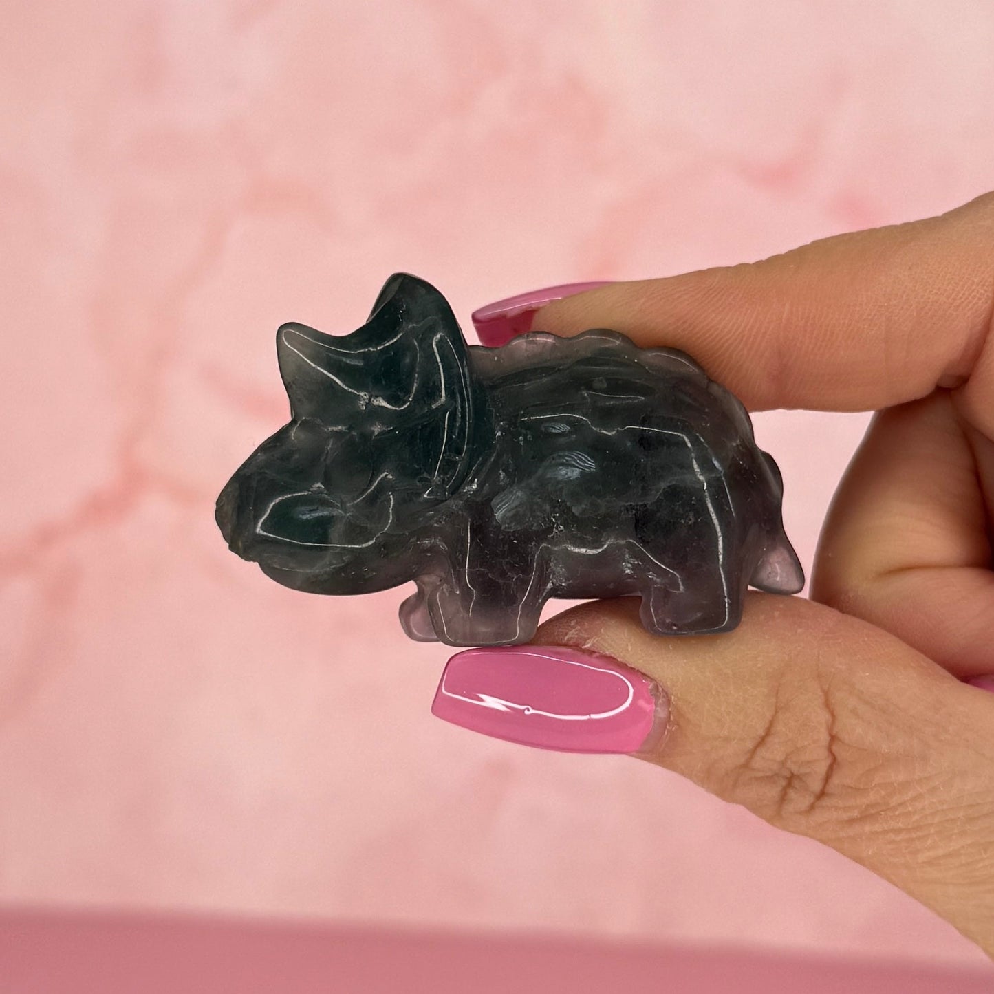 Fluorite Chubby Dinos