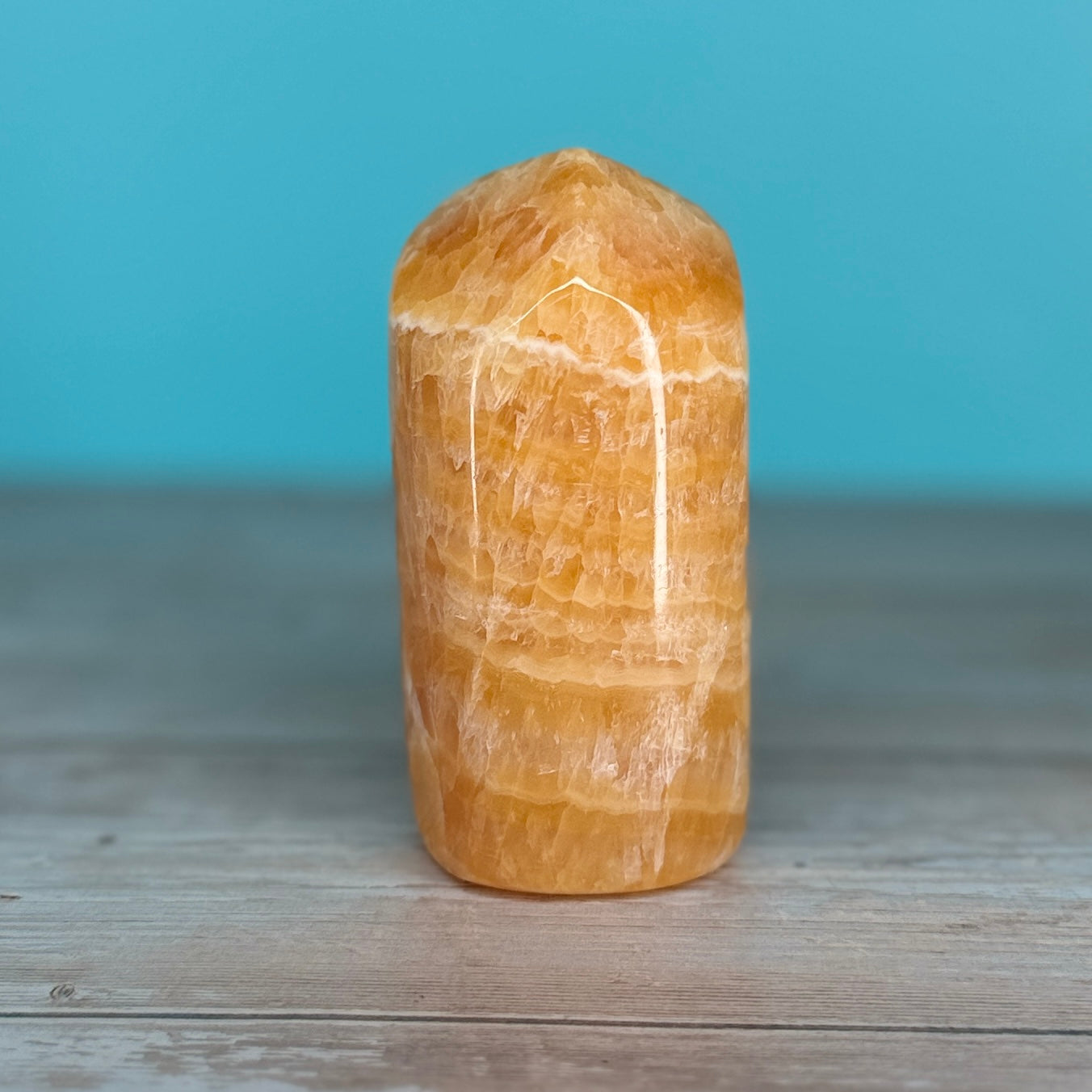 Orange Calcite Free Form | Approx. 3.5" #48