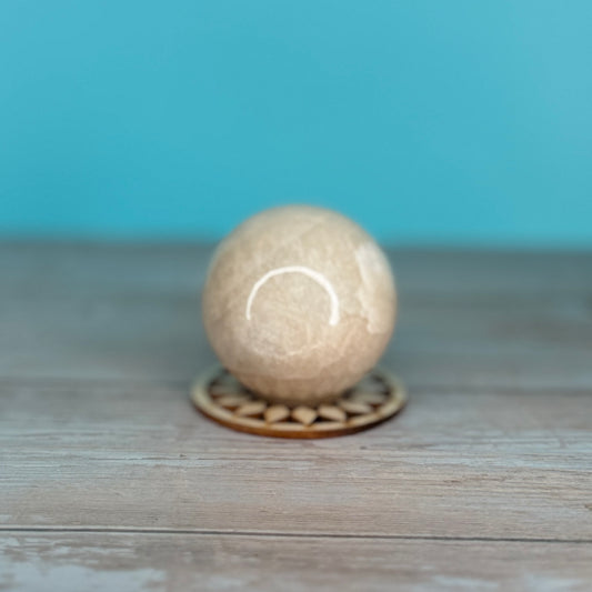 Flashy White Moonstone Sphere