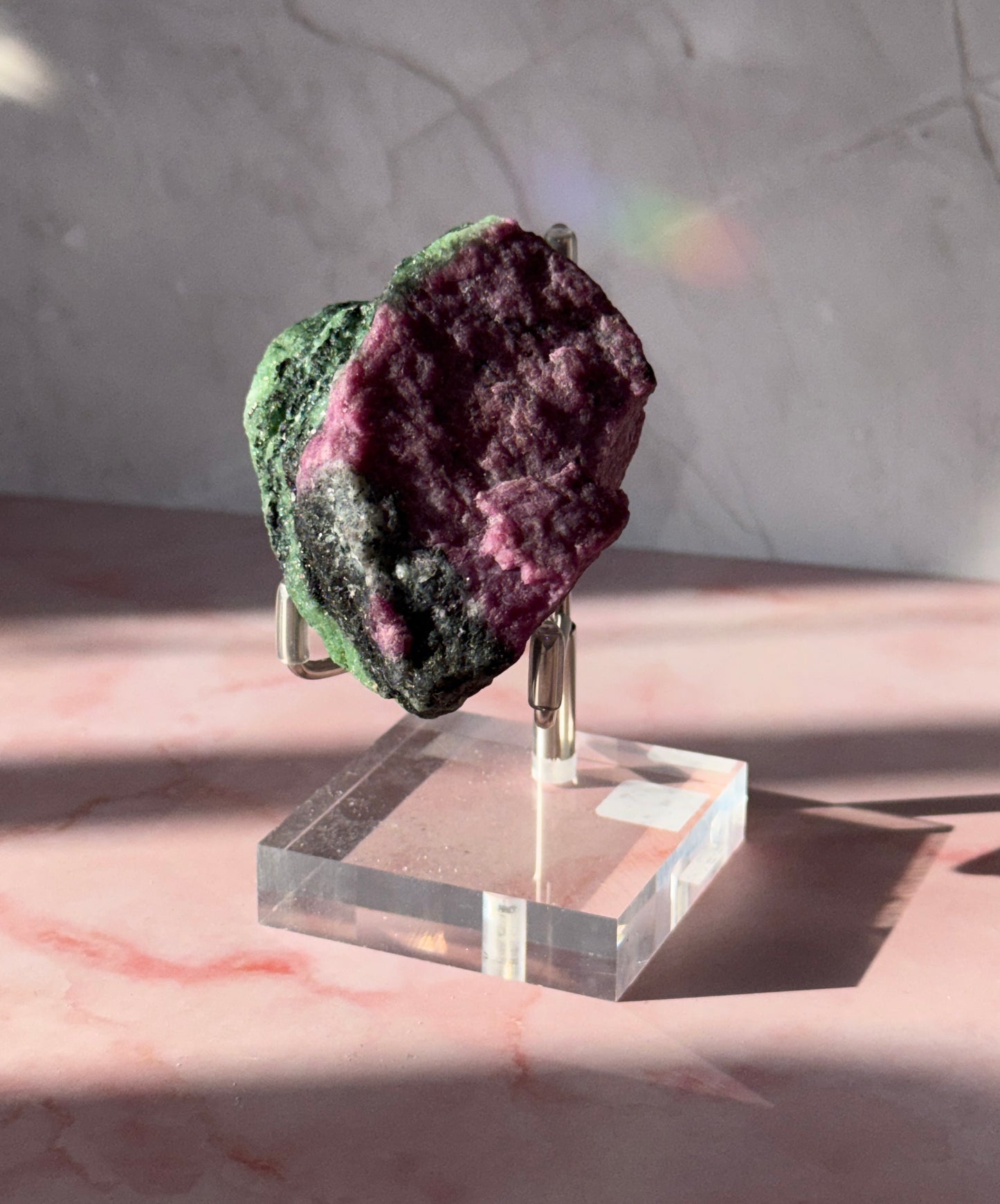 Raw Ruby in Zoisite