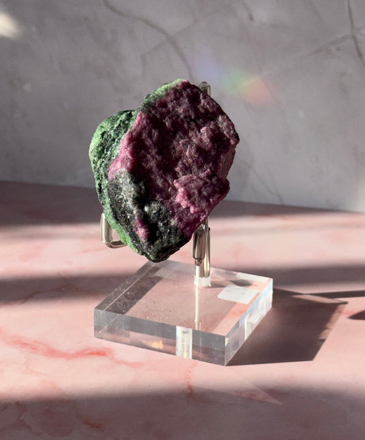 Raw Ruby in Zoisite