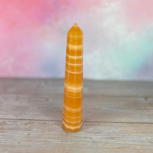 Orange Calcite Tower 64