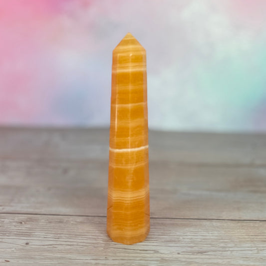Orange Calcite Tower 65
