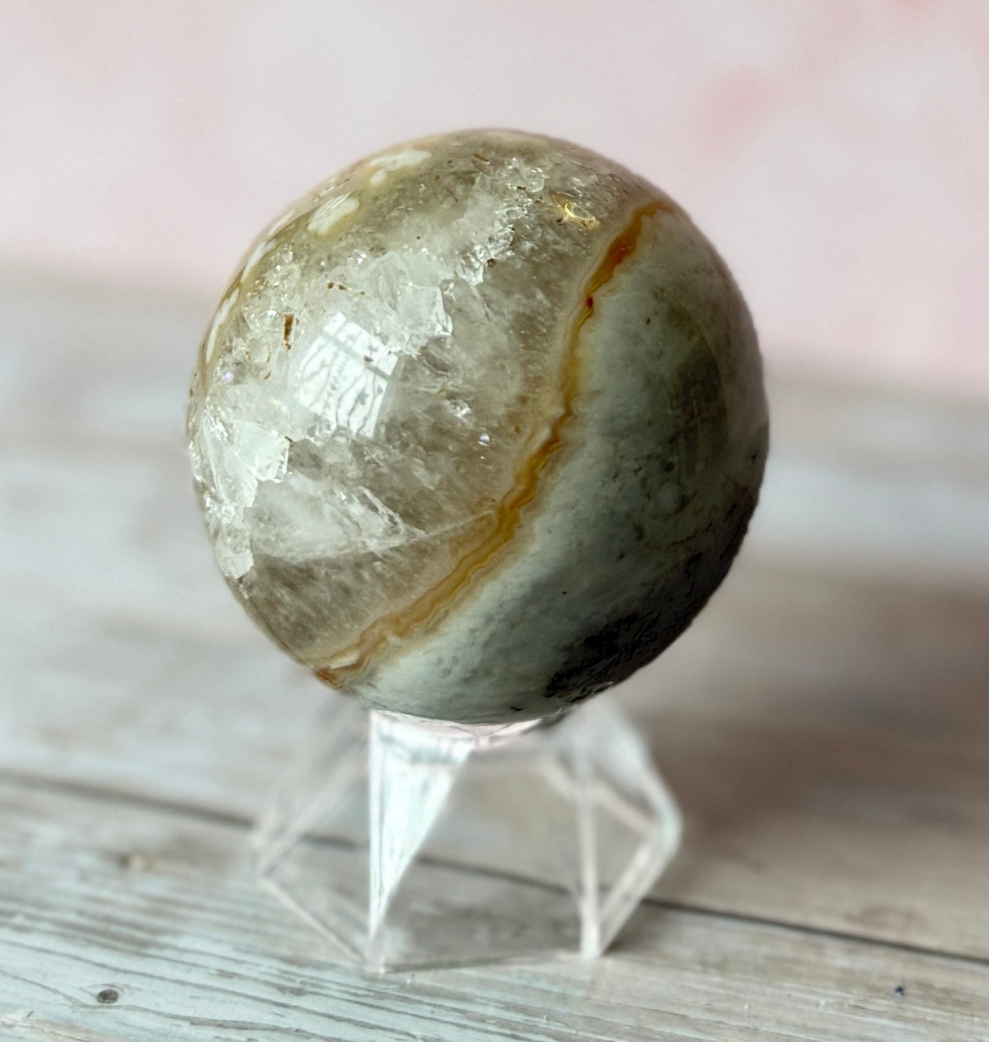 Agate Geode Sphere – Soul Crystals