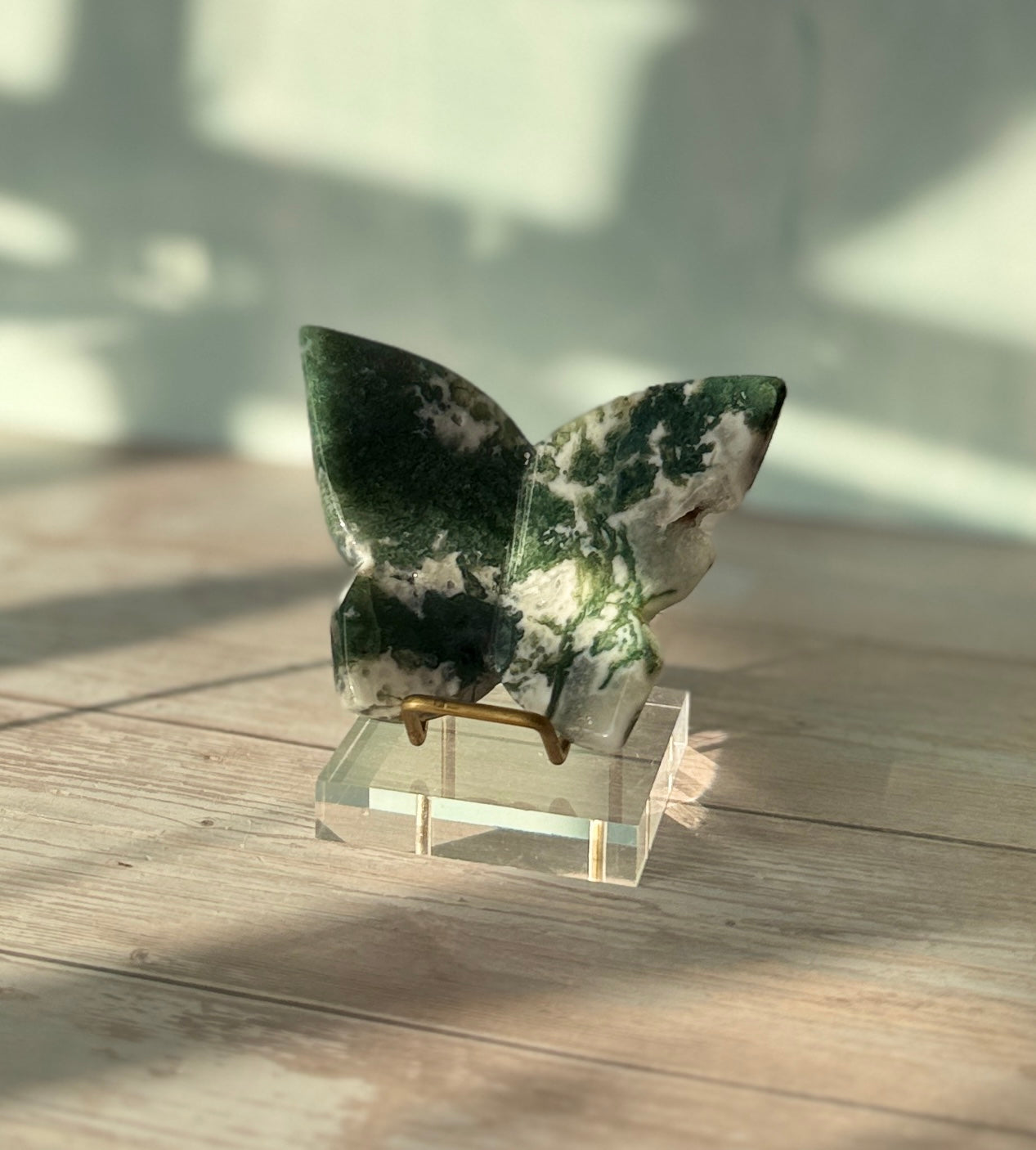 Moss Agate Butterfly