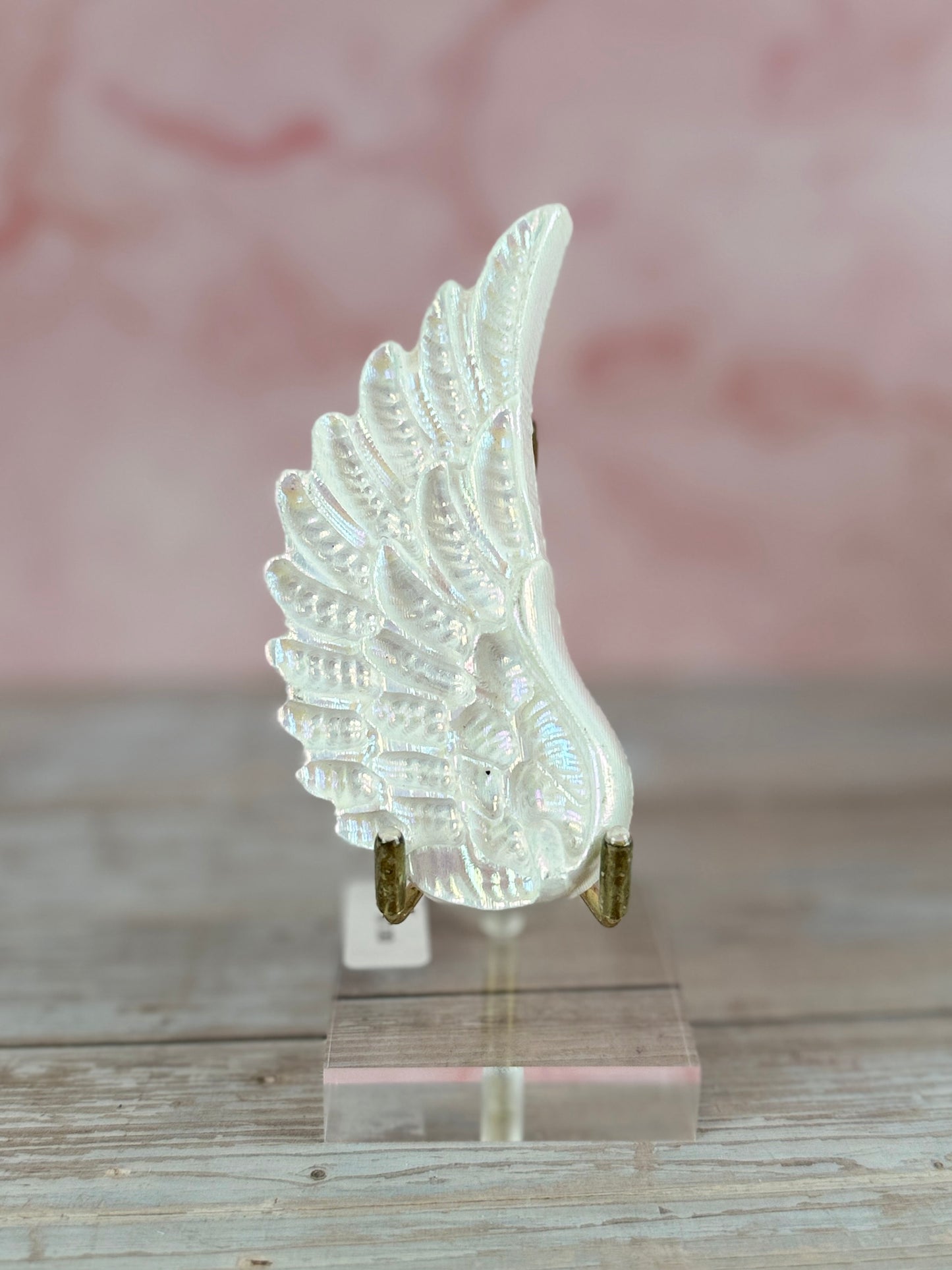 Selenite Angel Wing (Aura Coating)