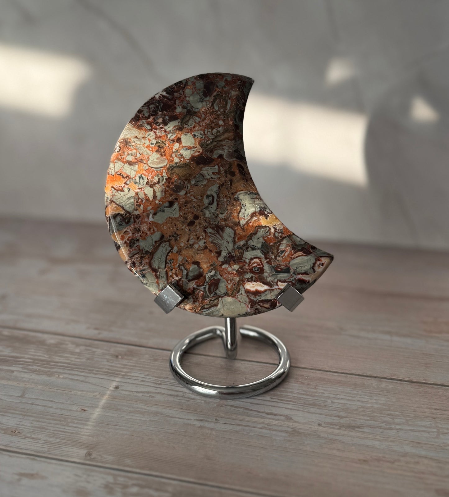 Money Agate Moon – Grounding & Abundance Crystal