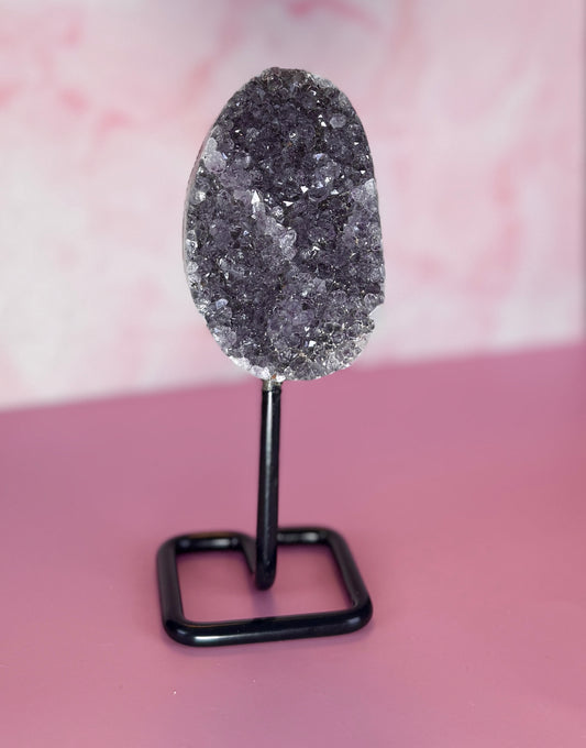 Amethyst Geode on Stand | 315g | 6” High