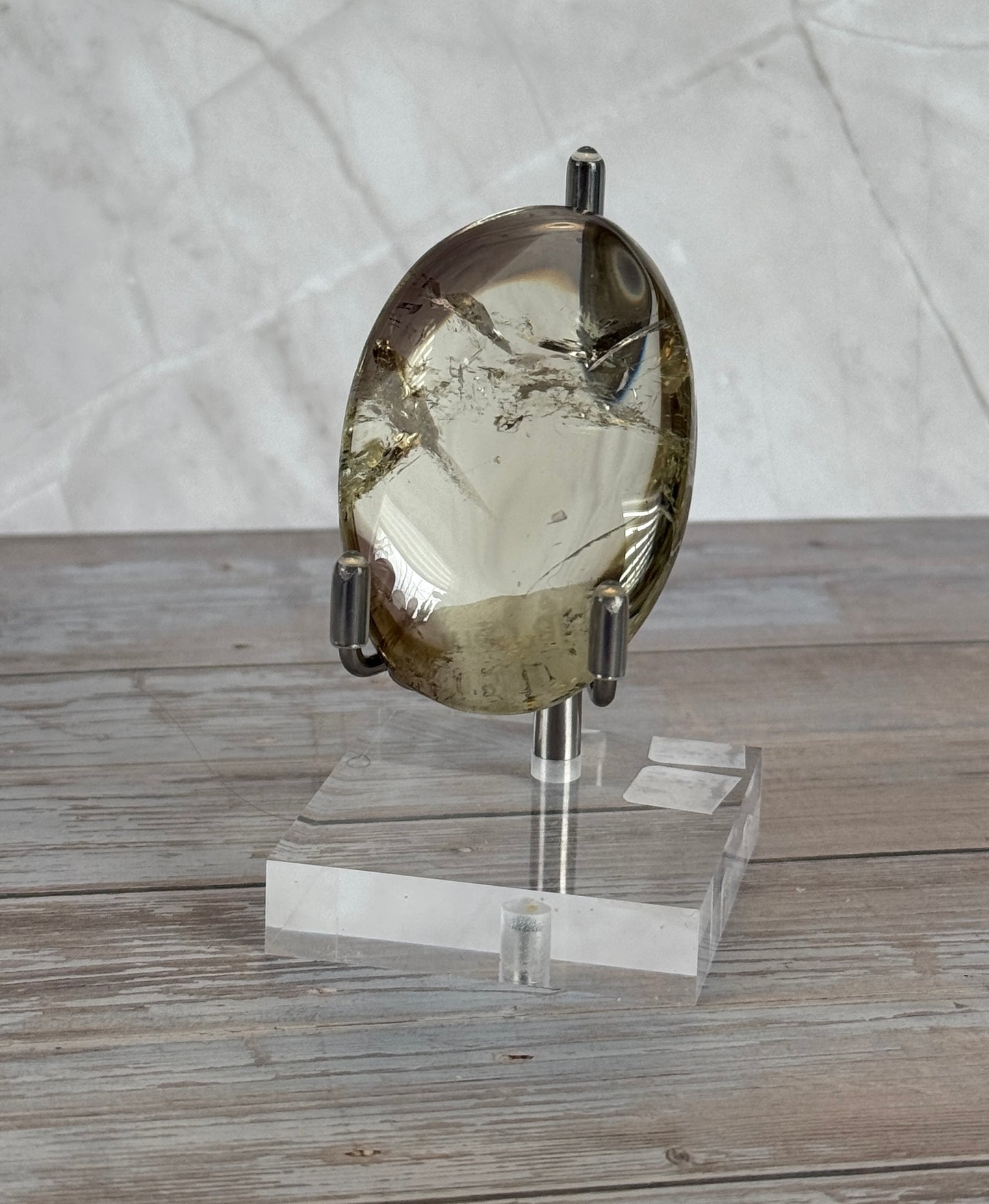 High Quality Natural Citrine Palm Stone | Approx. 75g #8