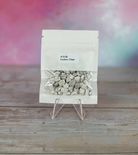Howlite Crystal Chips | 20g Bag
