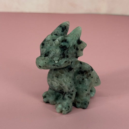 Kiwi Jasper Carved Dragon