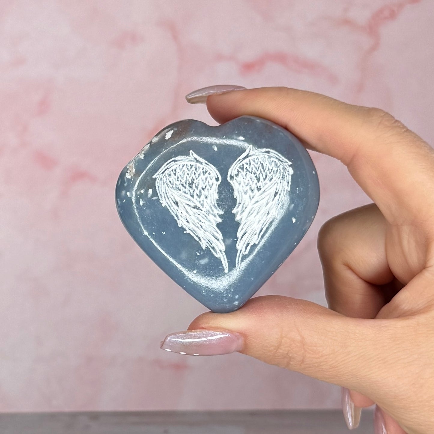 Angelite Heart