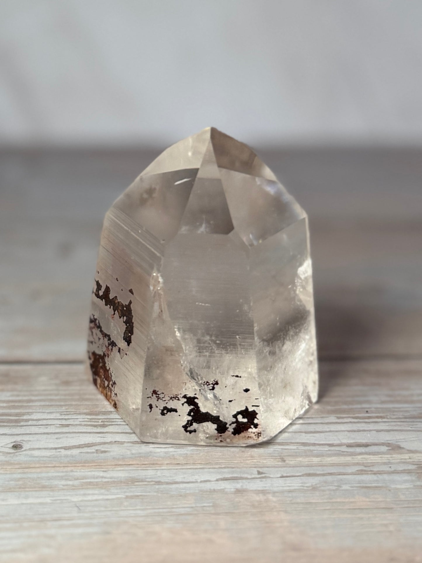 LEMURIAN SEED CRYSTAL TOWER #34 – 128g – 2.5" – Rainbow Inclusions