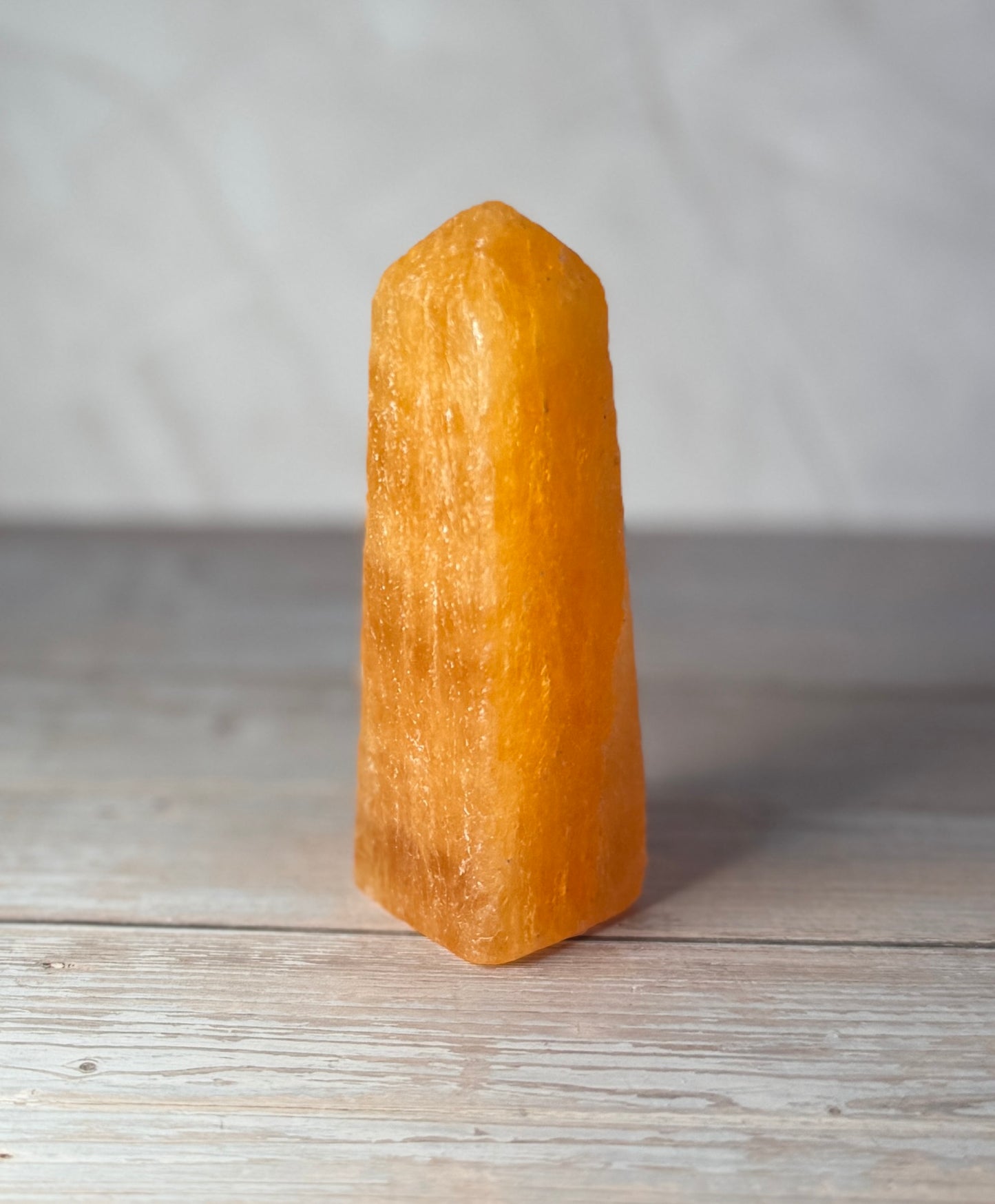 ORANGE CALCITE TOWER #18 – 133g – 3.75"
