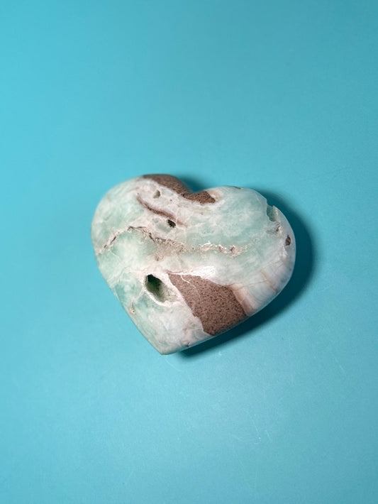 Caribbean Calcite Heart #93