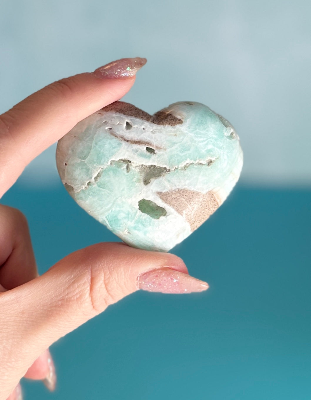 Caribbean Calcite Heart #93